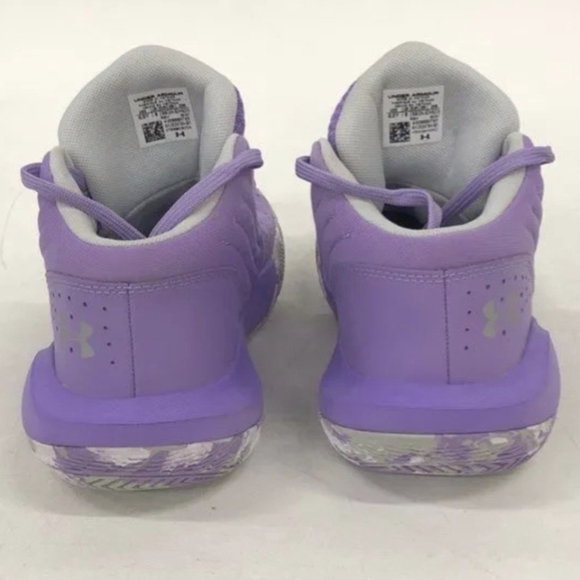 Under Armour Jet '21 GS 'Vivid Lilac' Unisex Sneakers Size 6.5Y Like New $120 - Picture 4 of 5